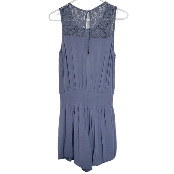 1010 * Abercrombie & Fitch Lace Romper Blue Size S - Picture 3 of 12